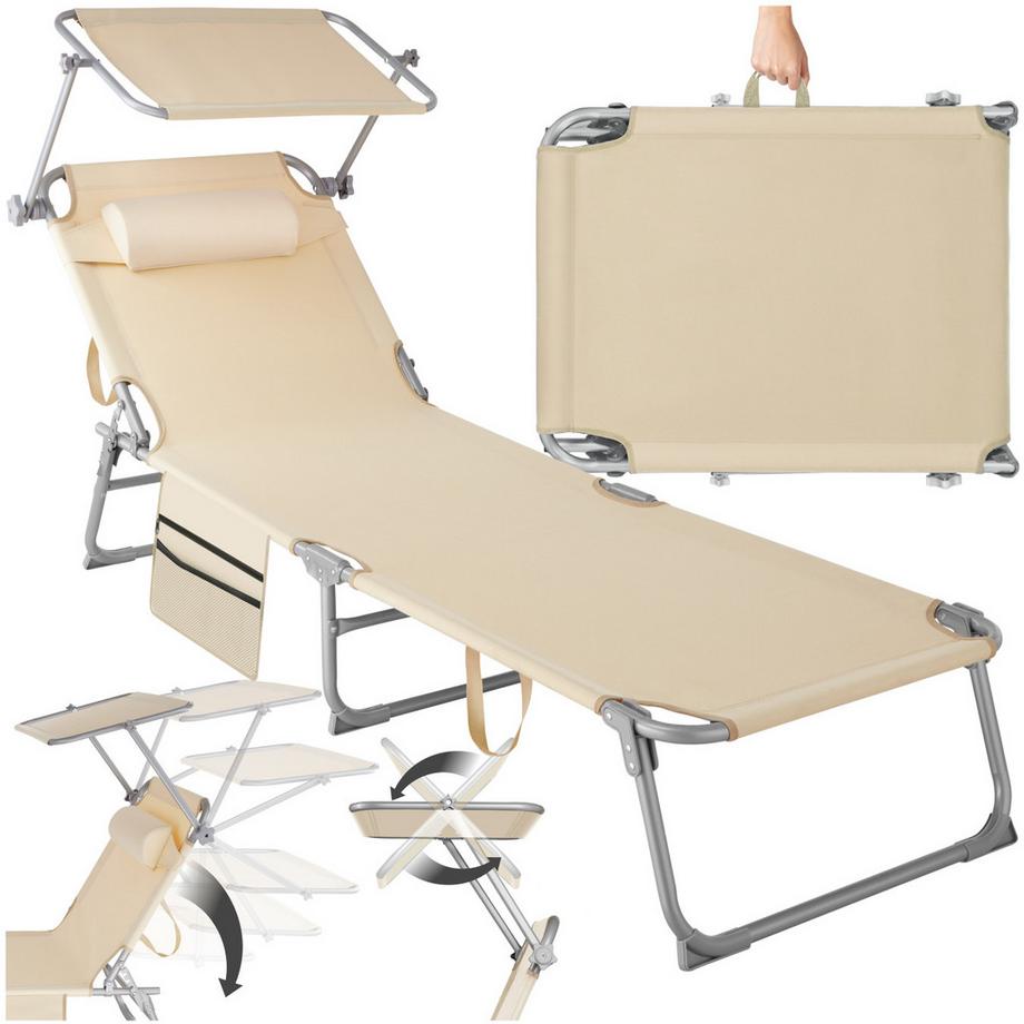 Tectake Bain de soleil CHLOÉ pliable  