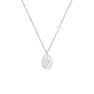 Elli  Halskette Marienbild Kreuz Anhänger 