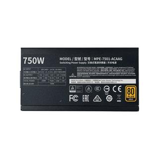 Cooler Master  MWE Gold 750 - V2 unité d'alimentation d'énergie 750 W 24-pin ATX ATX Noir 