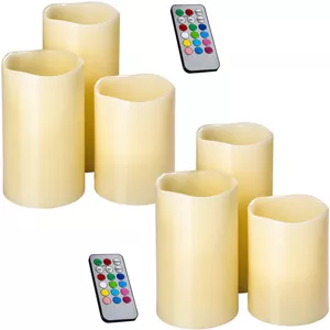 2 Sets LED-Kerzen mit Fernbedienung und Farbwechsel