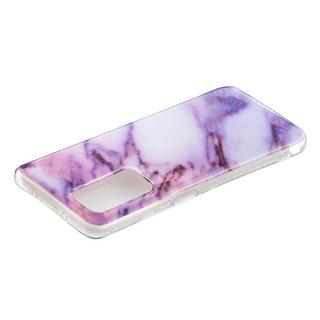 Cover-Discount  Galaxy A72 - Custodia in gomma siliconica morbida Marmo bianco 