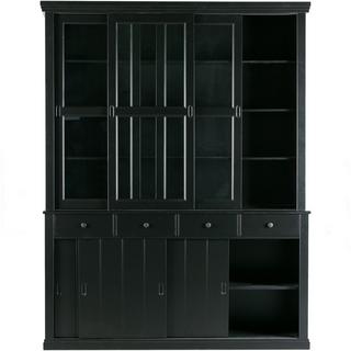 mutoni Buffetschrank Lagos Kiefer deep black 166x214  