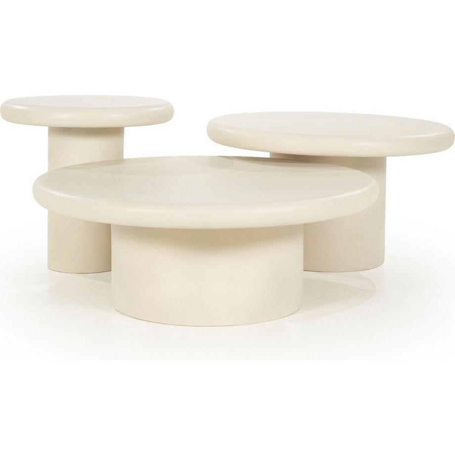 mutoni Table basse Jade sable 80  