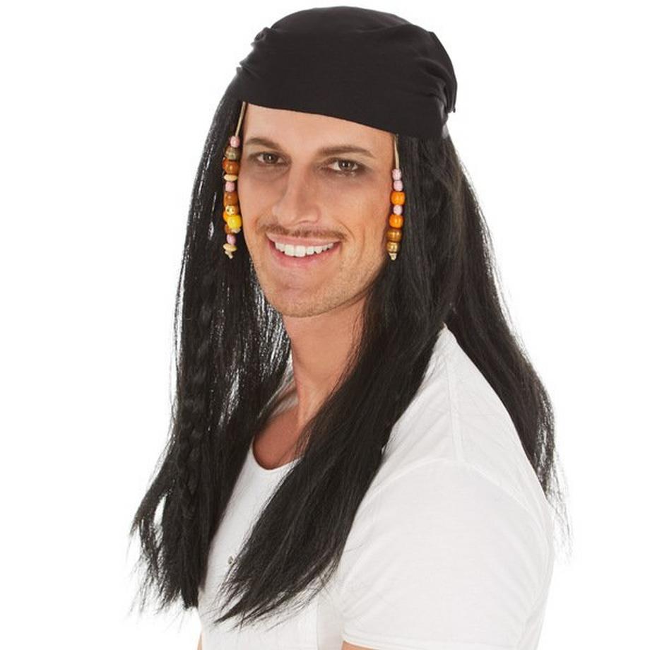 Tectake  Perücke Pirat 