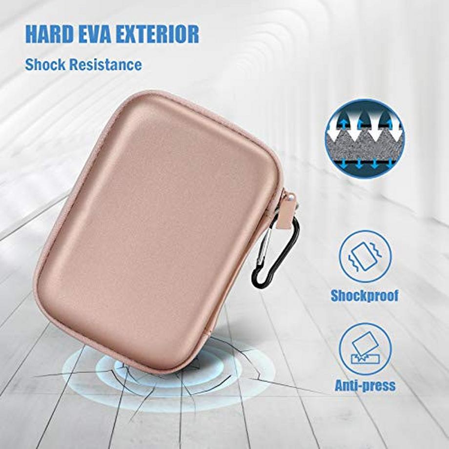 Only-bags.store  Externe Festplattentasche Eva Universal Elektronik Powerbank Tasche Schutzhülle Kabeltasche Reise Organizer für wd My Passport Mobile, Zubehör, Kabel, HDD, SSD 