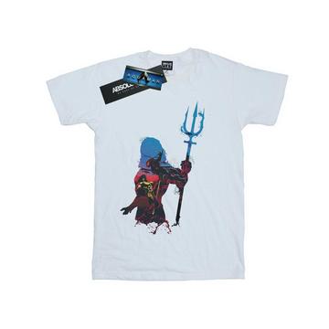 Tshirt AQUAMAN BATTLE SILHOUETTE