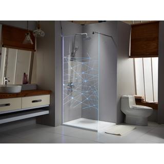 SHOWER DESIGN Paroi de douche à l'italienne avec leds TECLA - 120X200 cm  