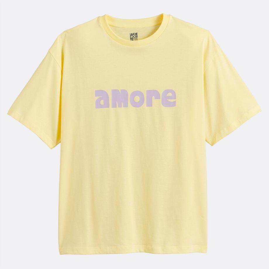La Redoute Collections T-shirt Col Rond Message  