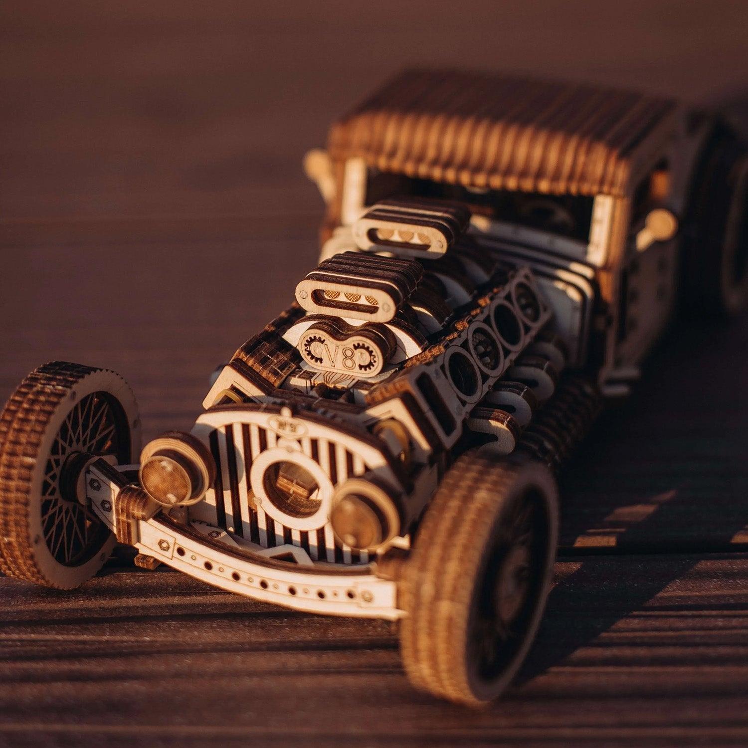Wood Trick  Hot Rod - Kit 3D en bois 