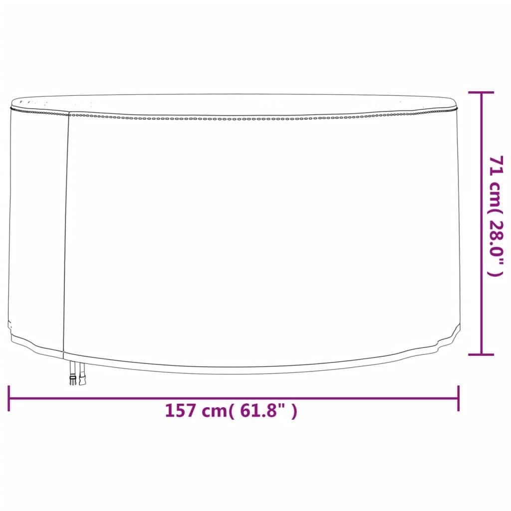 VidaXL Housse de meuble de jardin tissu  