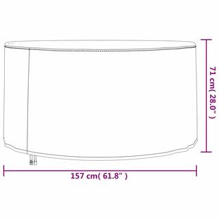 VidaXL Housse de meuble de jardin tissu  