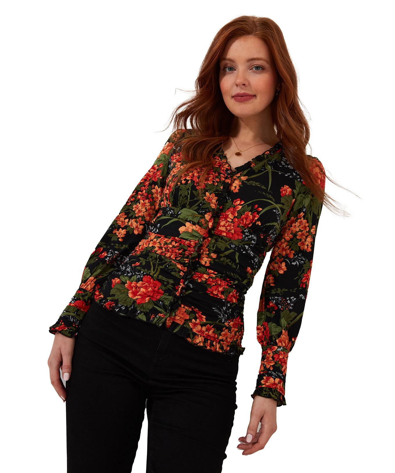 Joe Browns  Gerüschte Bluse mit Blumenmuster 