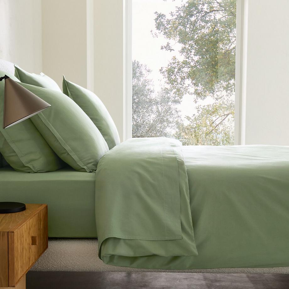 Housse de couette en percale de coton lavé
