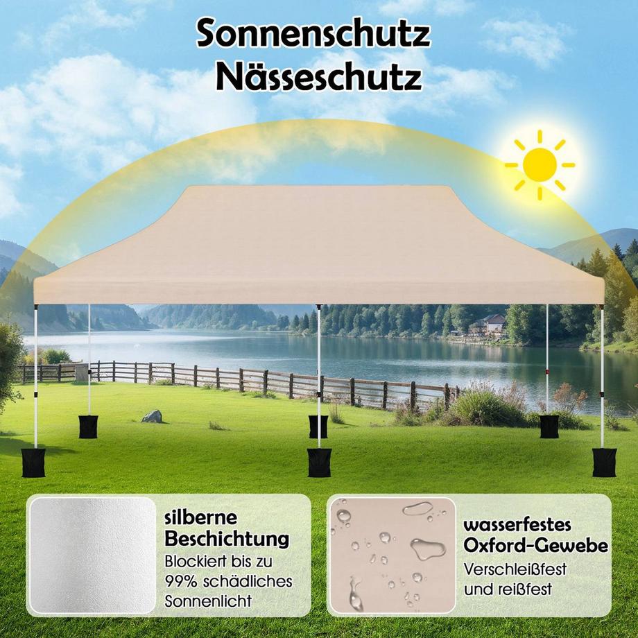 Northix Pop-Up-Pavillon mit Tragetasche  