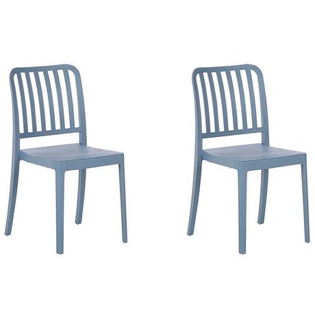 Beliani Lot de 2 chaises en Matière synthétique Moderne SERSALE  