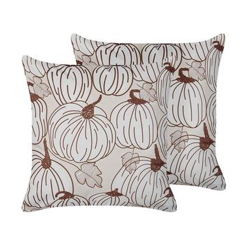 Lot de 2 coussins en Velours Moderne GOURD