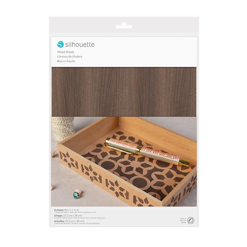 Silhouette  Silhouette MEDIA-WOOD-2 Kunstdruckpapier Kunstpapier 6 Blätter 