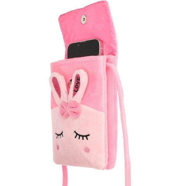 Avizar  Pochette Téléphone Design Lapin Rose 