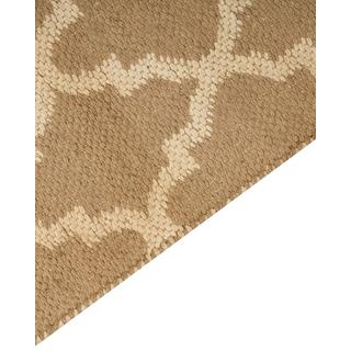 Beliani Teppich aus Jute Boho MERMER  