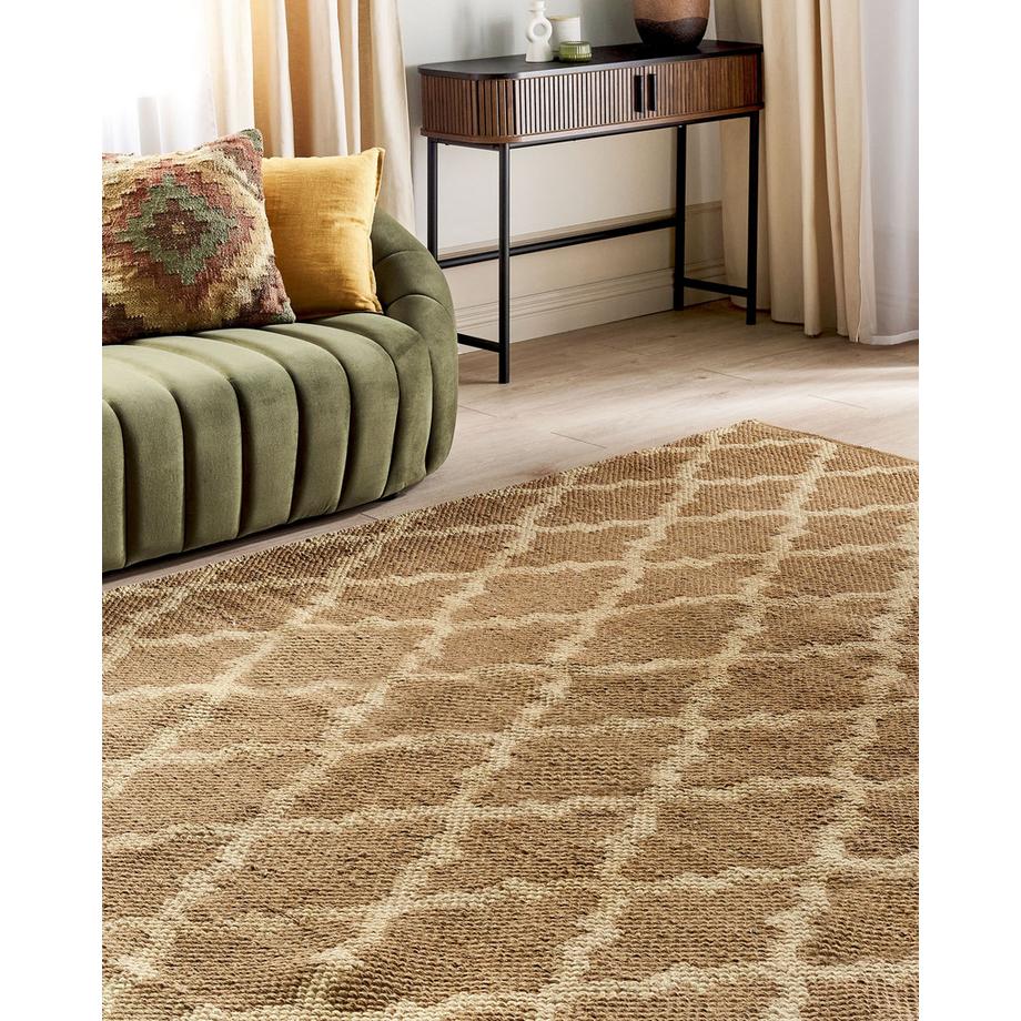 Beliani Teppich aus Jute  MERMER  