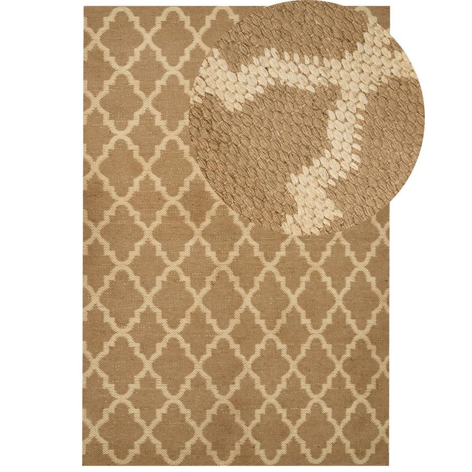 Beliani Teppich aus Jute  MERMER  