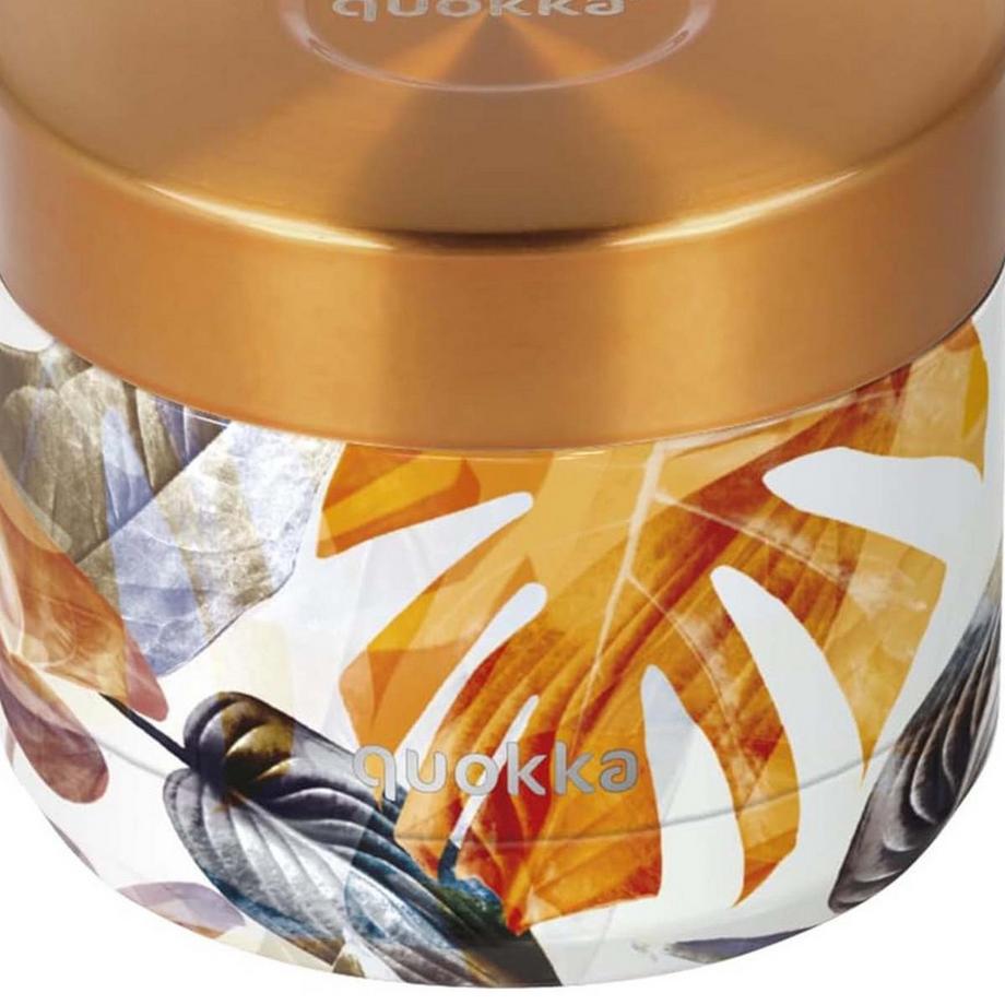 Quokka Contenitore Alimentare 360ml Modello Whim con Motivo Autunno Floreale  