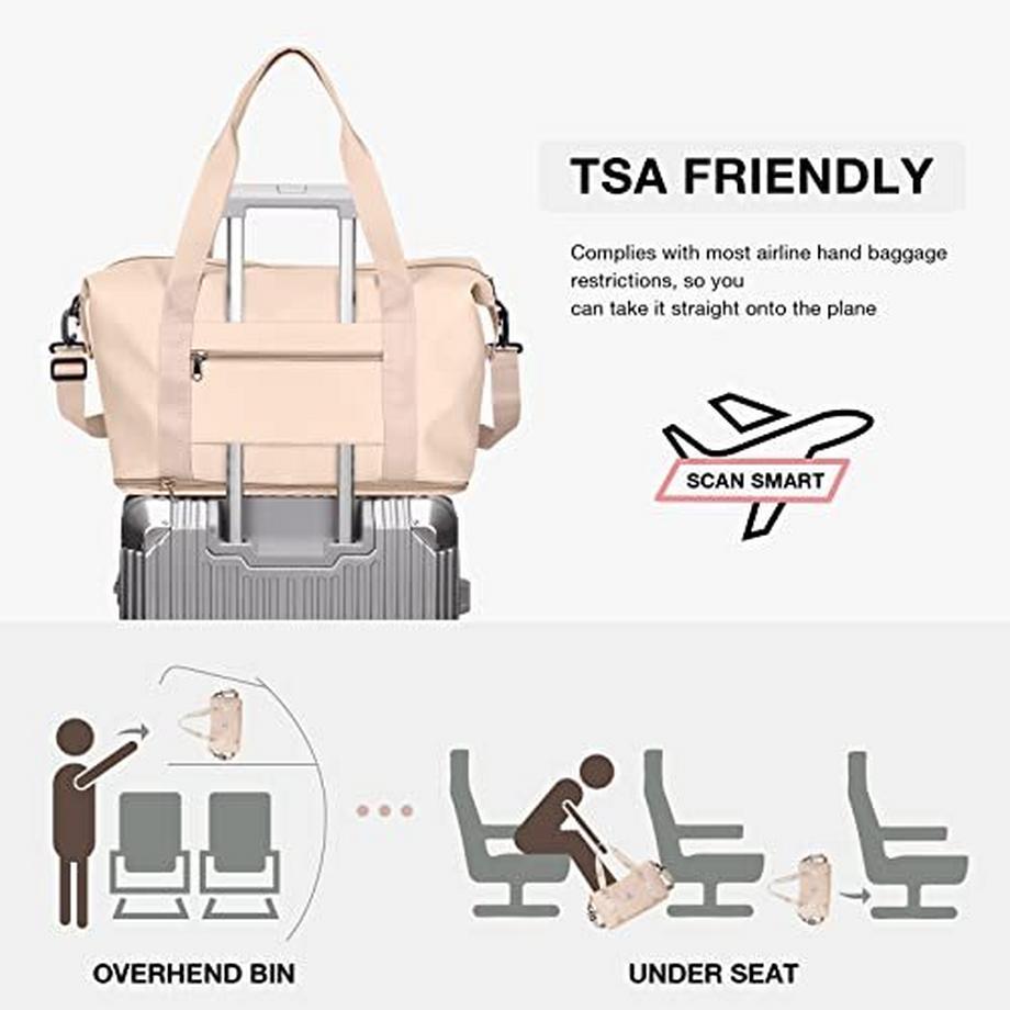 Only-bags.store Reisetasche Sporttasche 40x20x25 Ryanair Handgepäck Weekender Tasche Wasserdicht  