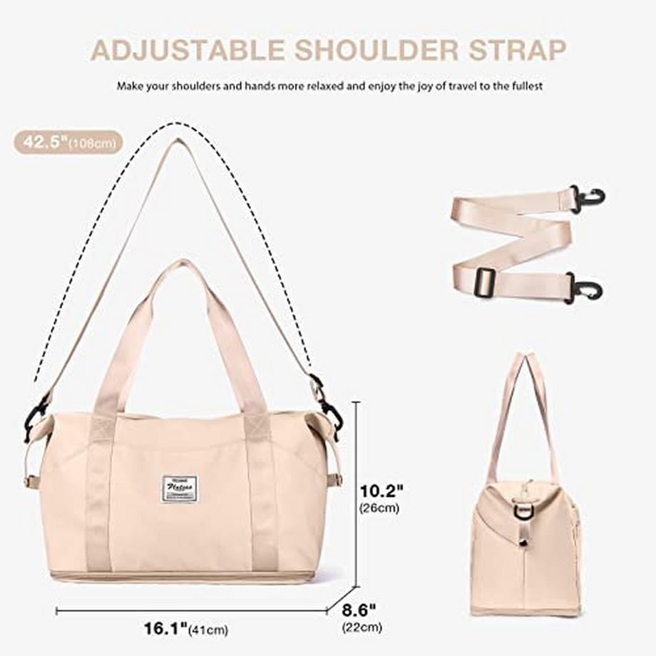 Only-bags.store Reisetasche Sporttasche 40x20x25 Ryanair Handgepäck Weekender Tasche Wasserdicht  