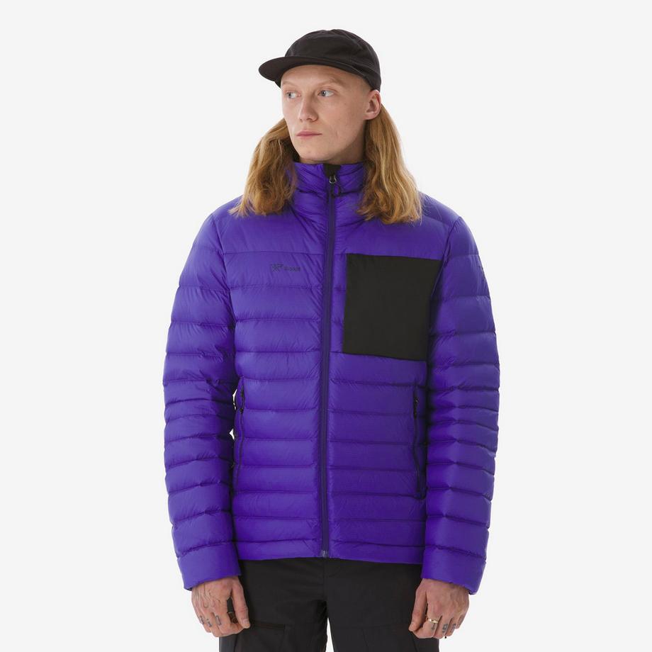 -Trekkingjacke mit Daunen und Kapuze, MT500 -10 °C,