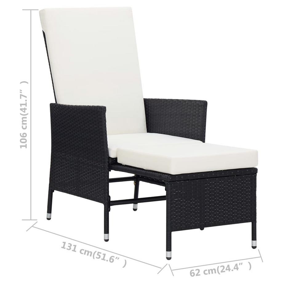 VidaXL Sessel poly-rattan  