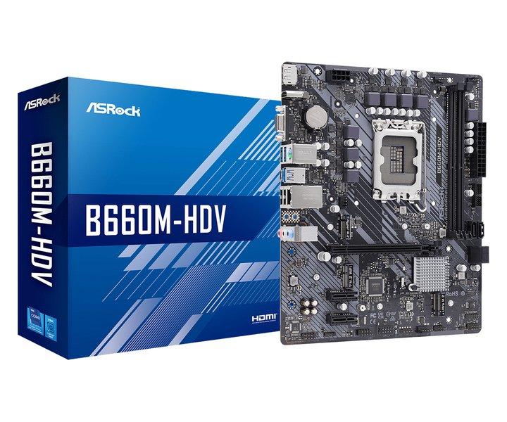 ASRock  Asrock B660M-HDV Intel B660 LGA 1700 micro ATX 