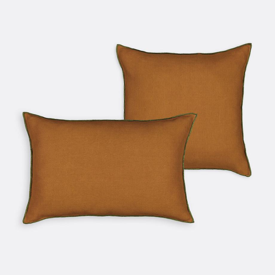 La Redoute Intérieurs Housse de coussin unie lin/coton  