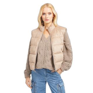 GUESS  Piumino da donna in pelle scamosciata  Jole 