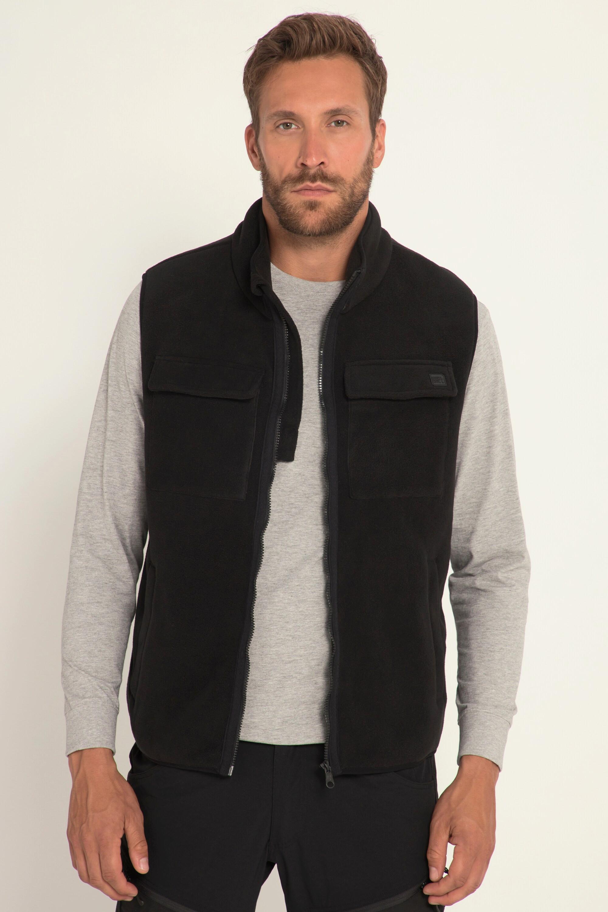 JP1880 Fleece-Weste Outdoor Stehkragen Taschen  