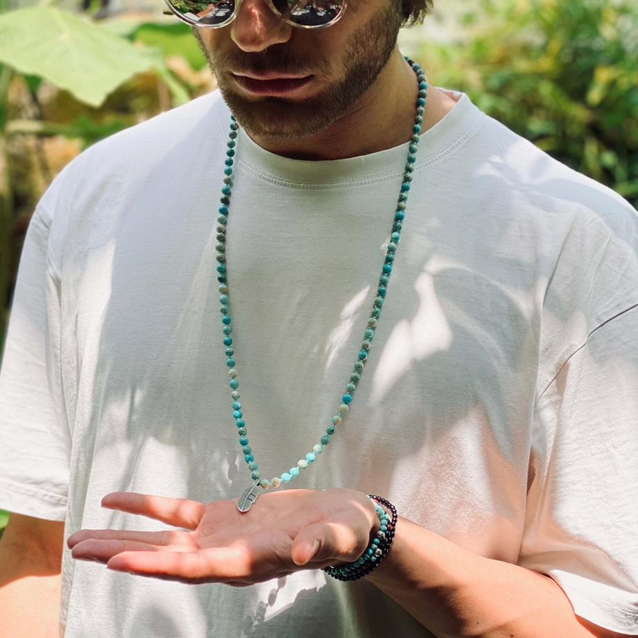 Balibay  Manino  Halskette mit Steinen und 925 Silber 