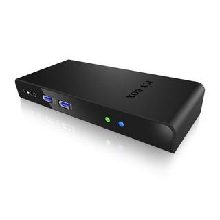 ICY Box  ICY BOX IB-DK2241AC Kabelgebunden USB 3.2 Gen 1 (3.1 Gen 1) Type-A Schwarz 