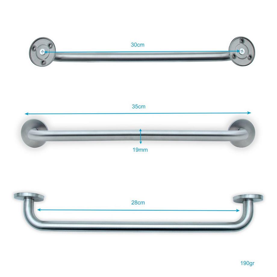 Intirilife Spazzolato portasciugamani  