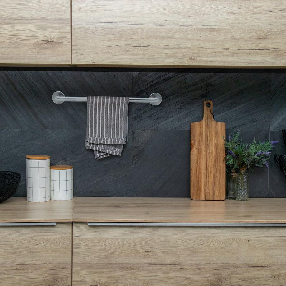 Intirilife Spazzolato portasciugamani  