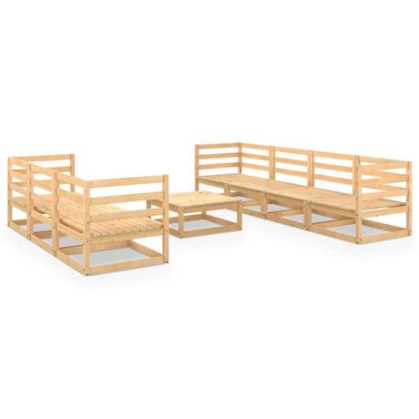 VidaXL Ensemble de meubles de jardin bois de pin  