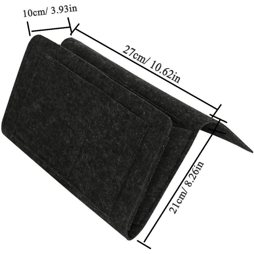 Northio Rangement de lit intelligent - textile - gris  