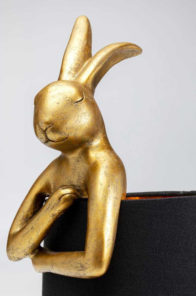 KARE Design Lampe de table Animal Rabbit or noir 50  