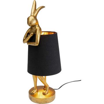 Lampe de table Animal Rabbit or noir 50