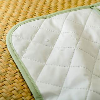 PAPATE  Tapis à Langer Nomade en Coton Bio Vert 