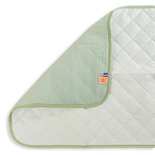 PAPATE  Tapis à Langer Nomade en Coton Bio Vert 