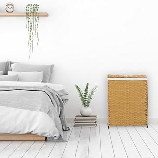 Northix Wäschekorb in Rattanoptik 90 l  