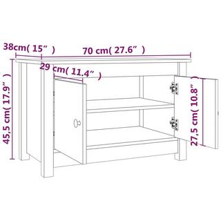 VidaXL Armoire à chaussures bois  