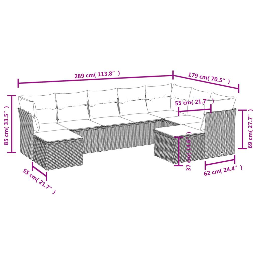 VidaXL Garten sofagarnitur poly-rattan  