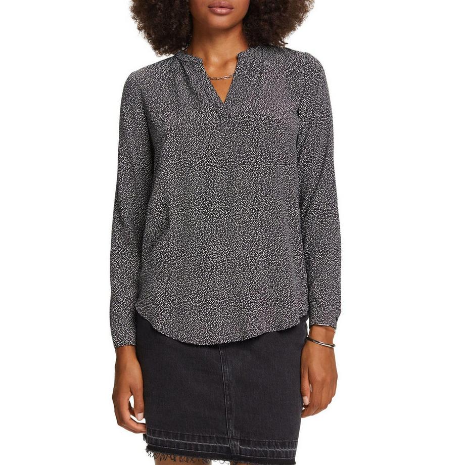 ESPRIT Lenzing Ecovero Allover-Muster Bluse  