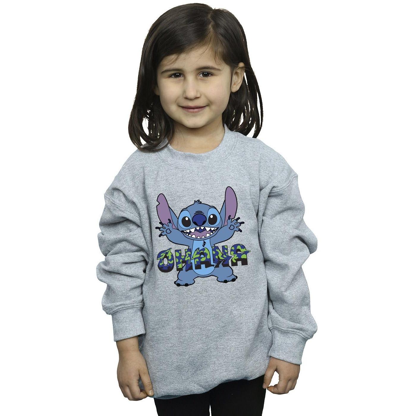 Disney  Sweat LILO AND STITCH OHANA BLUE GLITCH 