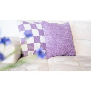 mutoni Coussin Chess violet  